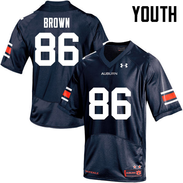 Youth Auburn Tigers #86 Tucker Brown College Football Jerseys-Navy - Click Image to Close